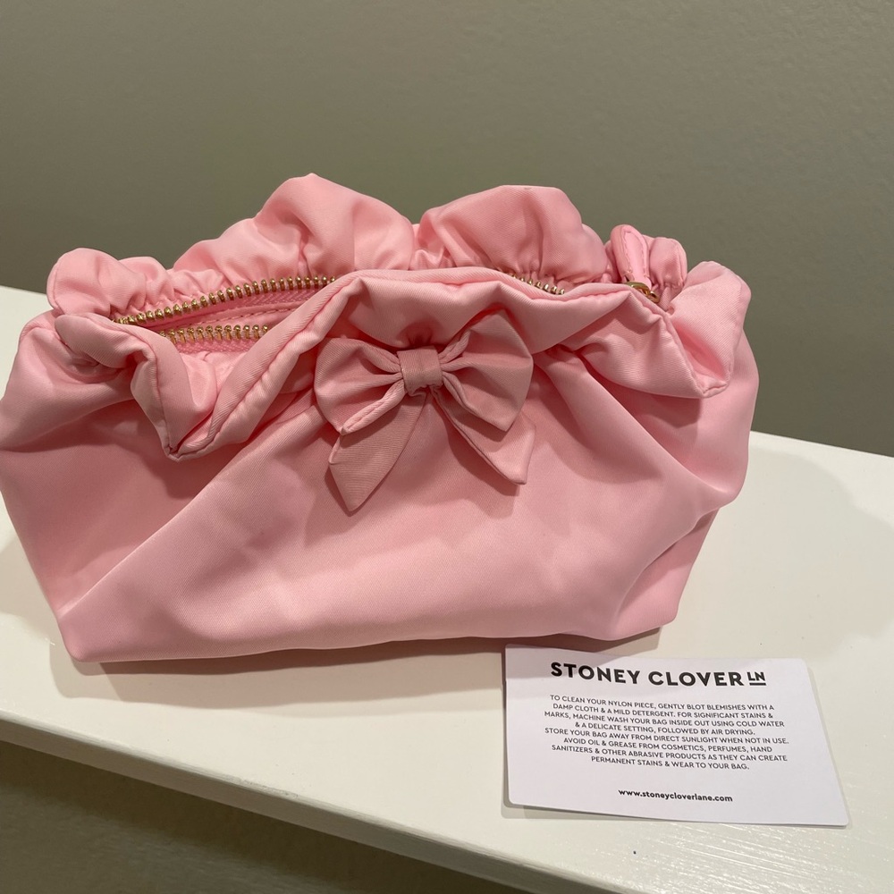 Stoney Clover Lane Pink Ruffle Pouch